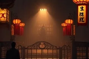 纪录片《深海邮差》封面，幽暗深海中缓慢下沉的信箱